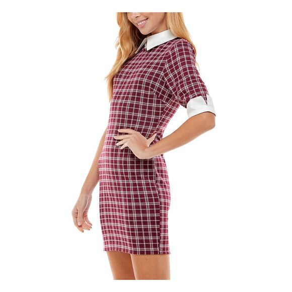 KINGSTON GREY Womens Unlined Elbow Sleeve Short Party Body Con Dress - Picture 3 of 4